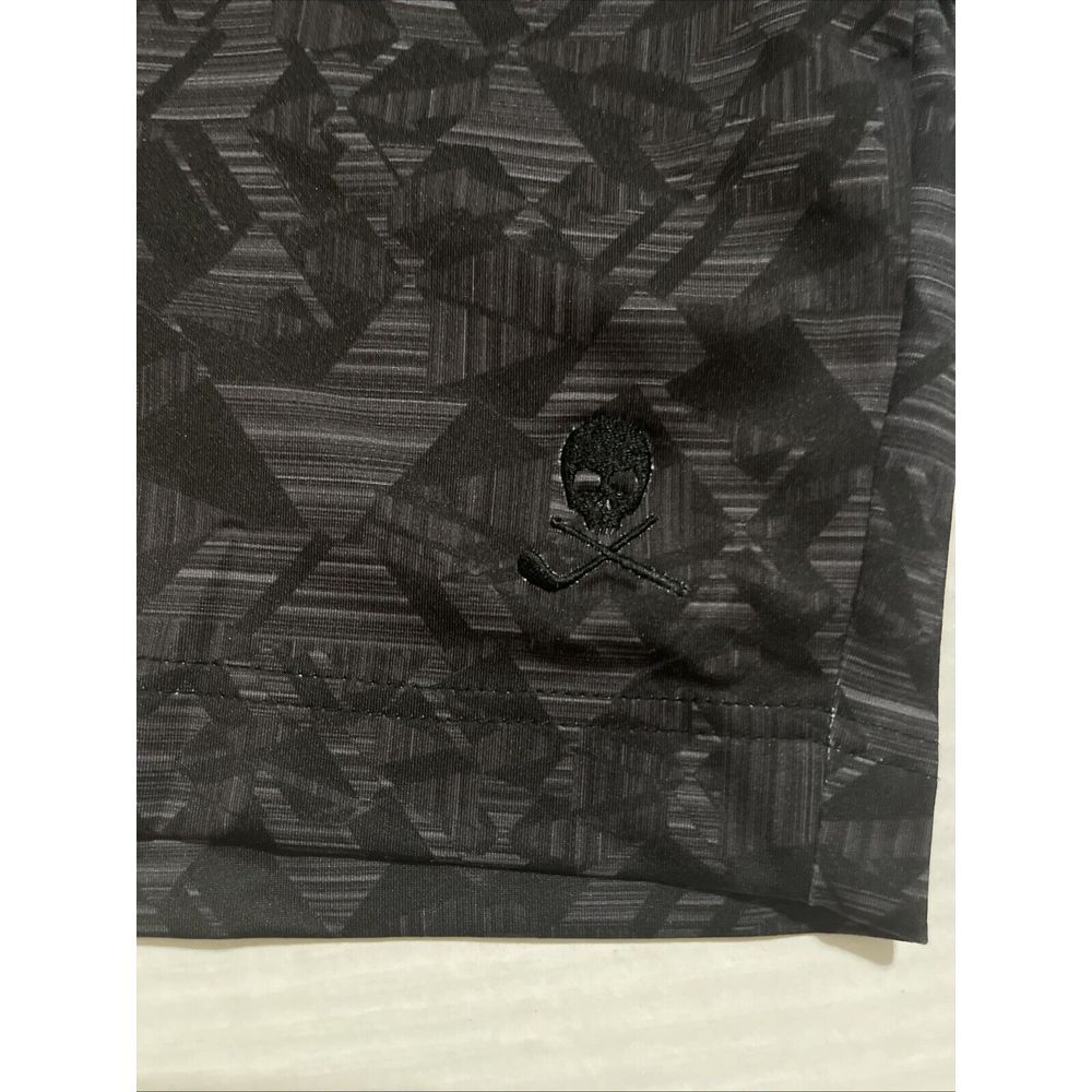 Robert Graham Abstract Shorts Men XXL Black Gray Sweat Athleisure Hiker Golfer - Picture 10 of 10